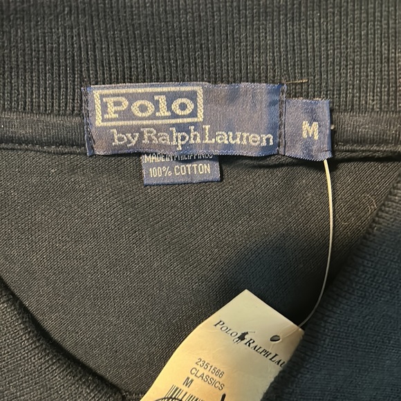 Polo By Ralph Lauren Dark Blue Long Sleeve Large Pony NWT - Picture 5 of 5